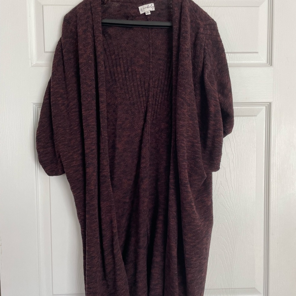 Poncho style cardigan